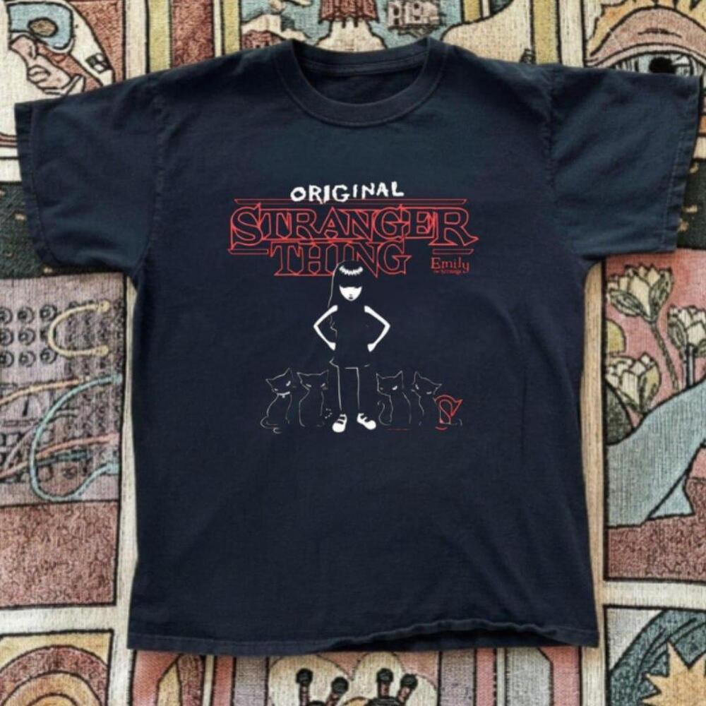 Gildan Black T-Shirt, Emily The Strange Graphic Tee, Gildan